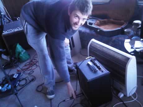 Sam Showing the expected rig and micing technique for his replacement